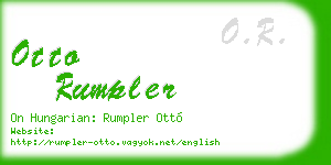 otto rumpler business card